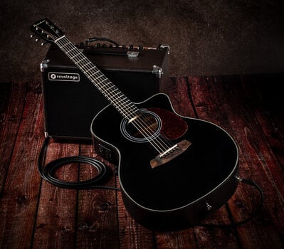 elektroakustiline kitarr Pasadena PGC-200E Black elektroakustiline kitarr (Nagu uus) - 12