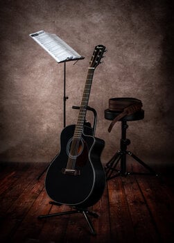 Jumbo Guitar Pasadena PGC-200 Black Jumbo Guitar - 10