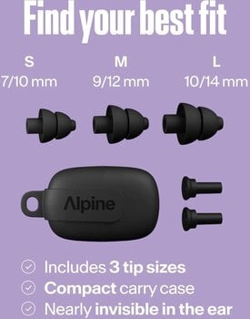 Korvatulpat Alpine PartyPlug Black Korvatulpat - 13