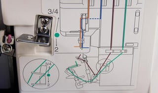 Overlock Janome 744D - 3