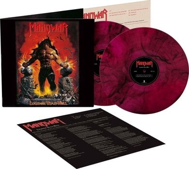 LP ploča Manowar - Louder Than Hell (Magenta With Black Stripes Coloured) (2 LP) - 2