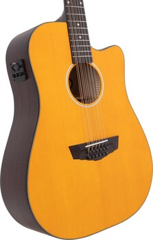 12 žičana elektroakustična gitara D'Angelico Premier Bowery 12 LS Satin Vintage Natural 12 žičana elektroakustična gitara - 4