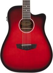 12-string Acoustic-electric Guitar D'Angelico Premier Bowery 12 LS Black Cherry Burst 12-string Acoustic-electric Guitar - 2