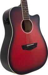 12-string Acoustic-electric Guitar D'Angelico Premier Bowery 12 LS Black Cherry Burst 12-string Acoustic-electric Guitar - 3