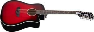12-string Acoustic-electric Guitar D'Angelico Premier Bowery 12 LS Black Cherry Burst 12-string Acoustic-electric Guitar - 4