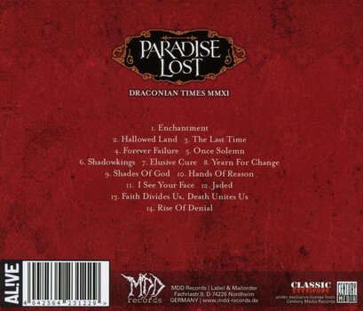 LP ploča Paradise Lost - Draconian Times (Limited Edition) (Silver Coloured) (2 LP) - 3