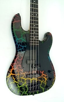 Basse électrique ESP LTD Surveyor '87 Rainbow Crackle Basse électrique (Déjà utilisé) - 3