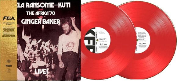 Hanglemez Fela Kuti - Live! With Ginger Baker (Limited Edition) (Red Coloured) (2 LP) - 2