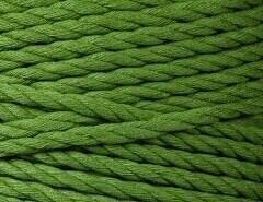 Cordon Bobbiny 3PLY Macramé Rope 5 mm 100 m Moss Green Cordon - 1