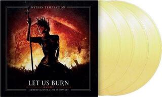 Disc de vinil Within Temptation - Let Us Burn: Elements & Hydra Live In Concert (Limited Edition) (White / Yellow Marbled Coloured) (180 g) (4 LP) - 1