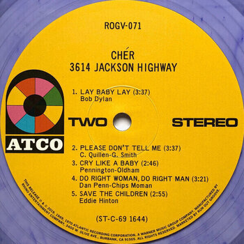 LP ploča Cher - 3614 Jackson Highway (Gatefold Sleeve) (Limited Edition) (Numbered) (Clear & Purple Mixed Coloured) (2 LP) - 6