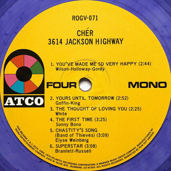 LP ploča Cher - 3614 Jackson Highway (Gatefold Sleeve) (Limited Edition) (Numbered) (Clear & Purple Mixed Coloured) (2 LP) - 8
