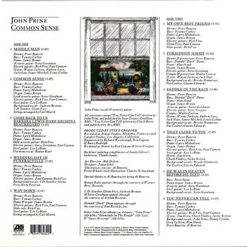 Грамофонна плоча John Prine - Common Sense (180 g) (LP) - 3