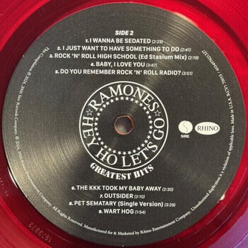 LP ploča Ramones - Greatest Hits (Limited Edition) (Red Translucent Coloured) (LP) - 6