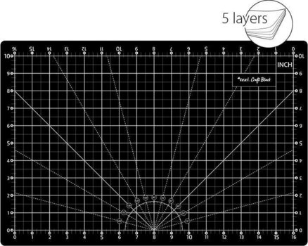 Tapis de coupe Texi Tapis de coupe 45 x 30 cm Black - 2
