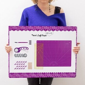 Tapis de coupe Texi Tapis de coupe 60 x 45 cm Purple - 13
