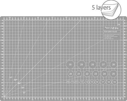 Tapis de coupe Texi Tapis de coupe 45 x 30 cm Gray - 2