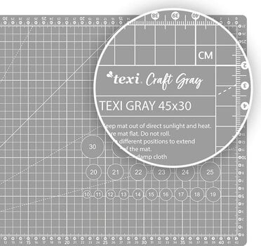 Tapis de coupe Texi Tapis de coupe 45 x 30 cm Gray - 4