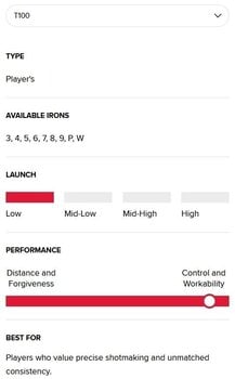 Golfschläger - Eisen Titleist T100 Rechte Hand 4-PW Stiff Stahl Golfschläger - Eisen - 12