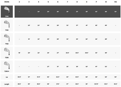 Golf palica - železa Titleist T350 Desna roka 5-PWGW Regular Graphite Golf palica - železa - 9