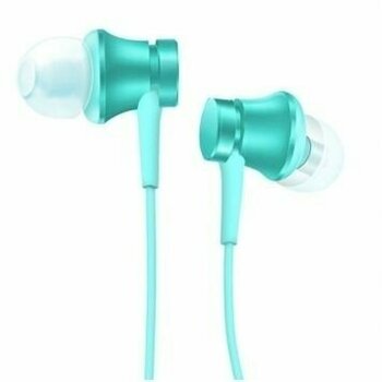 En la oreja los auriculares Xiaomi Mi In-Ear Headphones Basic Blue - 5