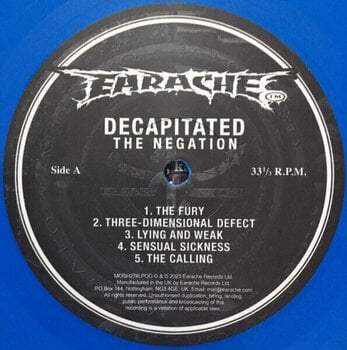 Schallplatte Decapitated - Negation (Limited Edition) (Blue Coloured) (LP) - 4