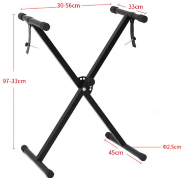 Skládací klávesový stojan
 Revoltage KPK 2025 Skládací klávesový stojan - 15