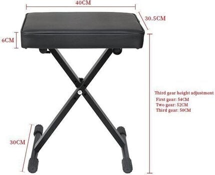 Skládací klávesový stojan
 Revoltage KPK 2025 Skládací klávesový stojan - 16