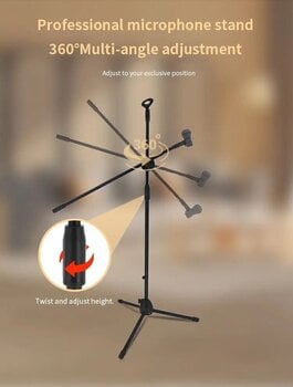 Microphone Boom Stand Revoltage MS2025 Touring Microphone Boom Stand - 14