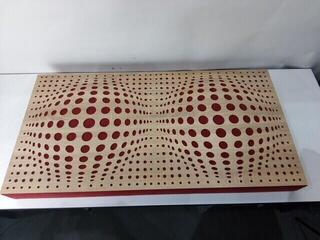 Absorbent wood panel Mega Acoustic FiberPRO120 AcouSphere Sonoma Oak/Dark Red Absorbent wood panel (Damaged) - 1