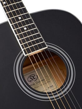 Akustická kytara SX SD104KBK Black Akustická kytara - 8