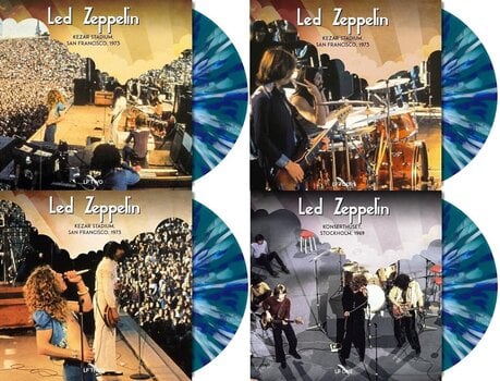 LP deska Led Zeppelin - Live ’69 & ‘73 (Blue/White Splatter Coloured) (Box Set) (4 LP) - 3