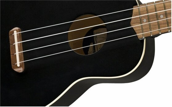 Soprano Ukulele Fender Venice WN BK Soprano Ukulele Black - 6