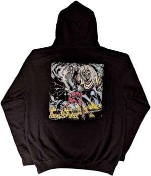 Hoodie Iron Maiden Hoodie Number Of The Beast Vintage Logo Faded Edge Album Unisex Black S - 2