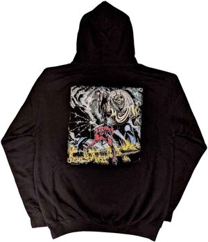 Hoodie Iron Maiden Hoodie Number Of The Beast Vintage Logo Faded Edge Album Unisex Black L - 2