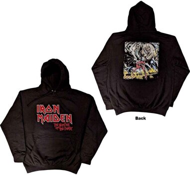 Hoodie Iron Maiden Hoodie Number Of The Beast Vintage Logo Faded Edge Album Unisex Black L - 3