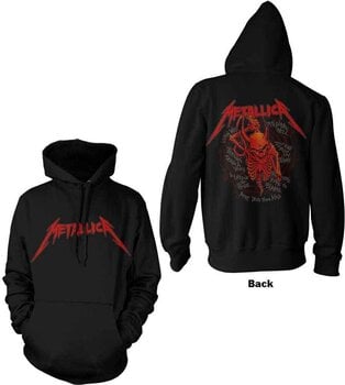 Hoodie Metallica Hoodie Skull Screaming Red Unisex Black XL - 3