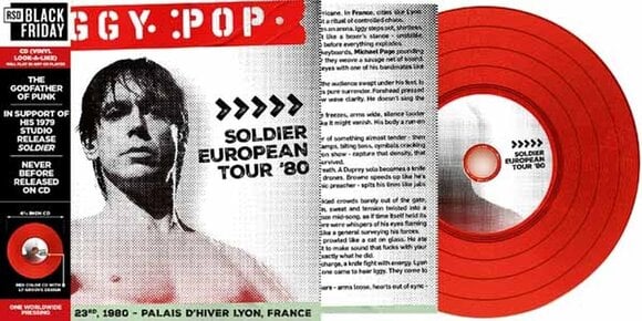 Hudební CD Iggy Pop - Soldier European Tour '80 (Red Coloured) (RSD) (CD) - 2