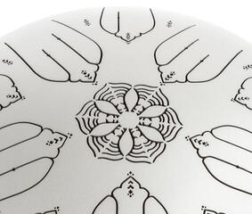 Tongue Drum Shamann 12" 10 Notes with EQ 432Hz Silver Tongue Drum - 5