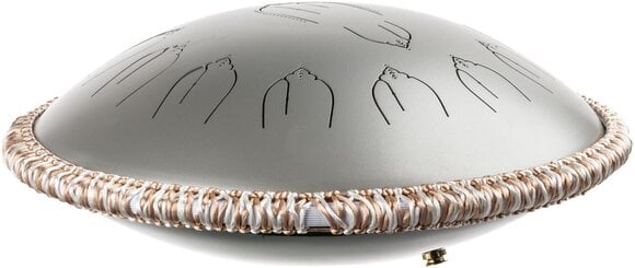 Tongue Drum Shamann 14" 15 Notes with EQ C Major 432Hz Silver Tongue Drum - 4