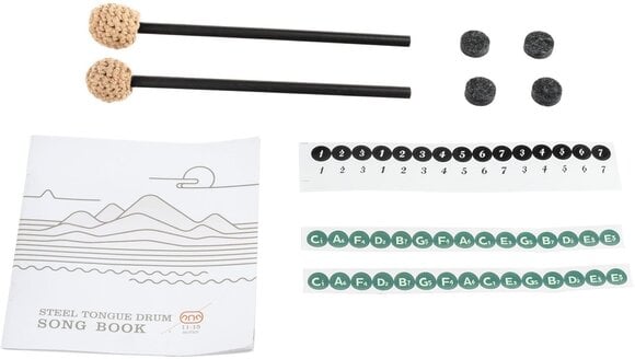 Tongue Drum Shamann 14" 15 Notes with EQ C Major 432Hz Silver Tongue Drum - 9