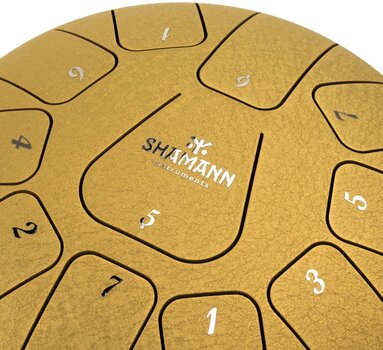 Tongue Drum Shamann 8" 11 Notes F Major Golden Tongue Drum - 3