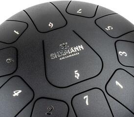 Tongue Drum Shamann 8" 11 Notes F Major Matte Black Tongue Drum - 2