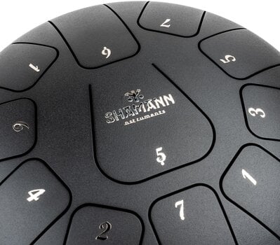 Tongue Drum Shamann 8" 11 Notes F Major Matte Black Tongue Drum - 3