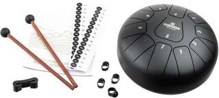 Tongue Drum Shamann 8" 11 Notes F Major Matte Black Tongue Drum - 6