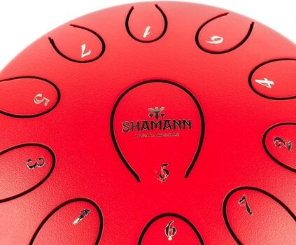 Tongue Drum Shamann 6" 11 Notes D5 Major Dark Red Tongue Drum - 3