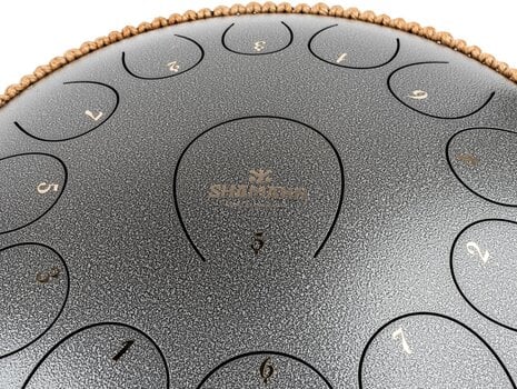 Tongue Drum Shamann 14" 13 Notes C Major Silver Tongue Drum - 3