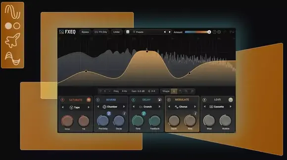 Programinės įrangos papildinio efektų procesorius iZotope FXEQ EDU - 3