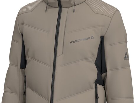 Lyžařská bunda Fischer Flash Jacket Cobblestone Beige M Lyžařská bunda - 3