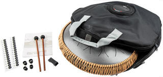 Tongue Drum Shamann 14" 13 Notes C Major Silver Tongue Drum - 5